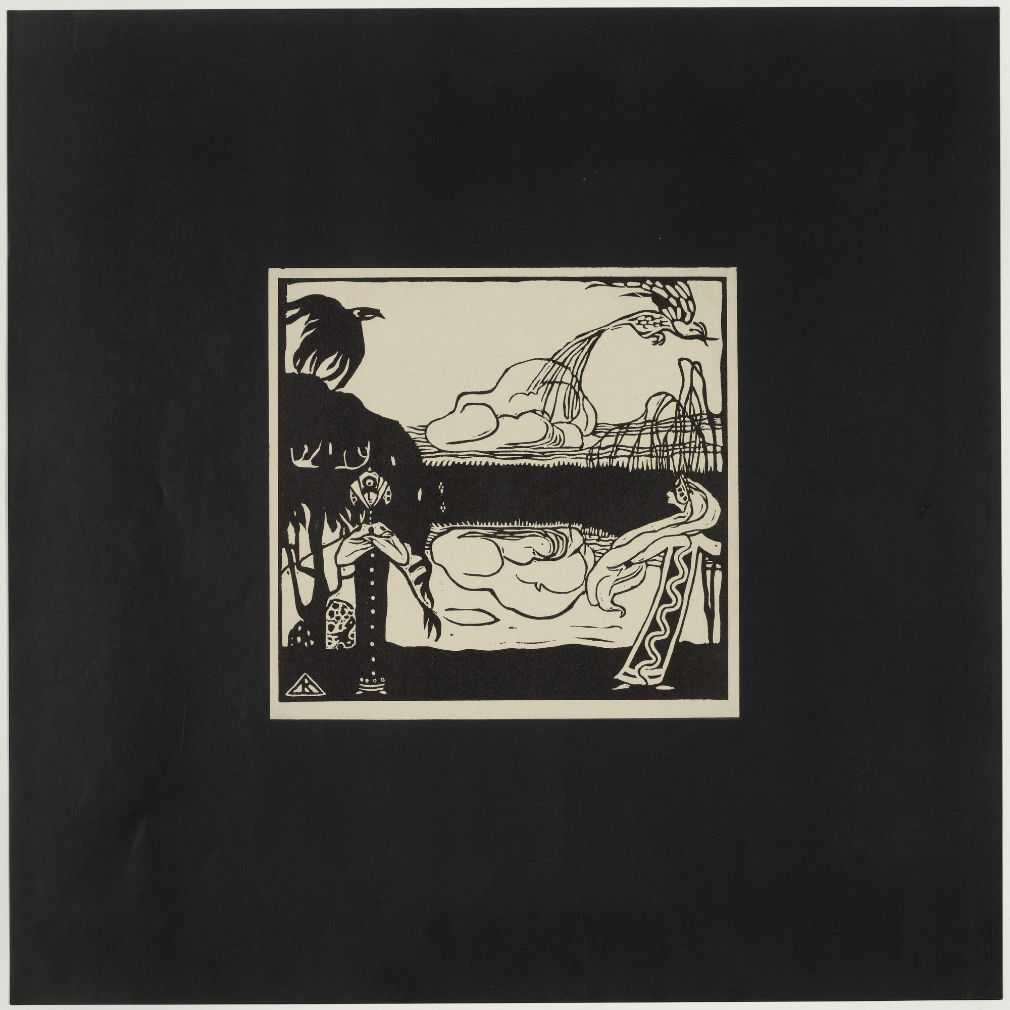 Vasily Kandinsky. The Birds (Les Oiseaux) from Xylographs (Xylographies)