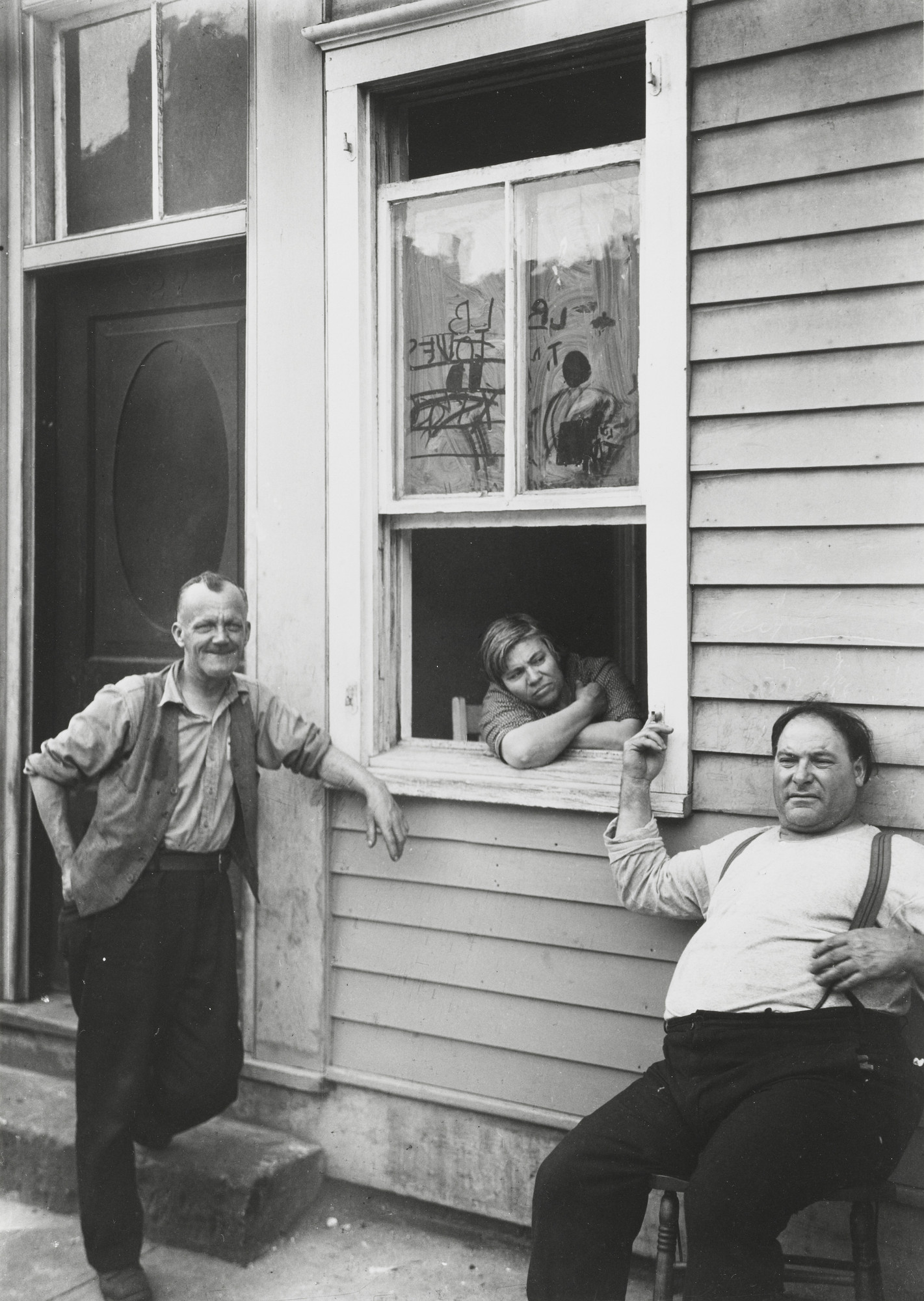 Walker Evans. People in Summer, New York State Town
