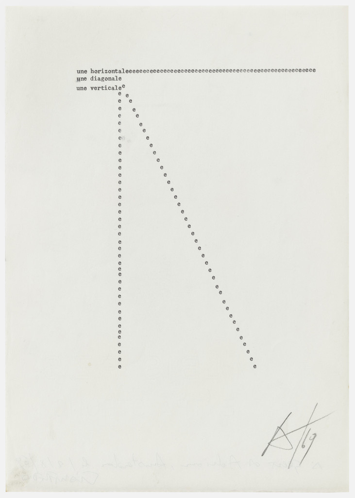 Une Horizontale ect, Gianfredo Camesi, 1969