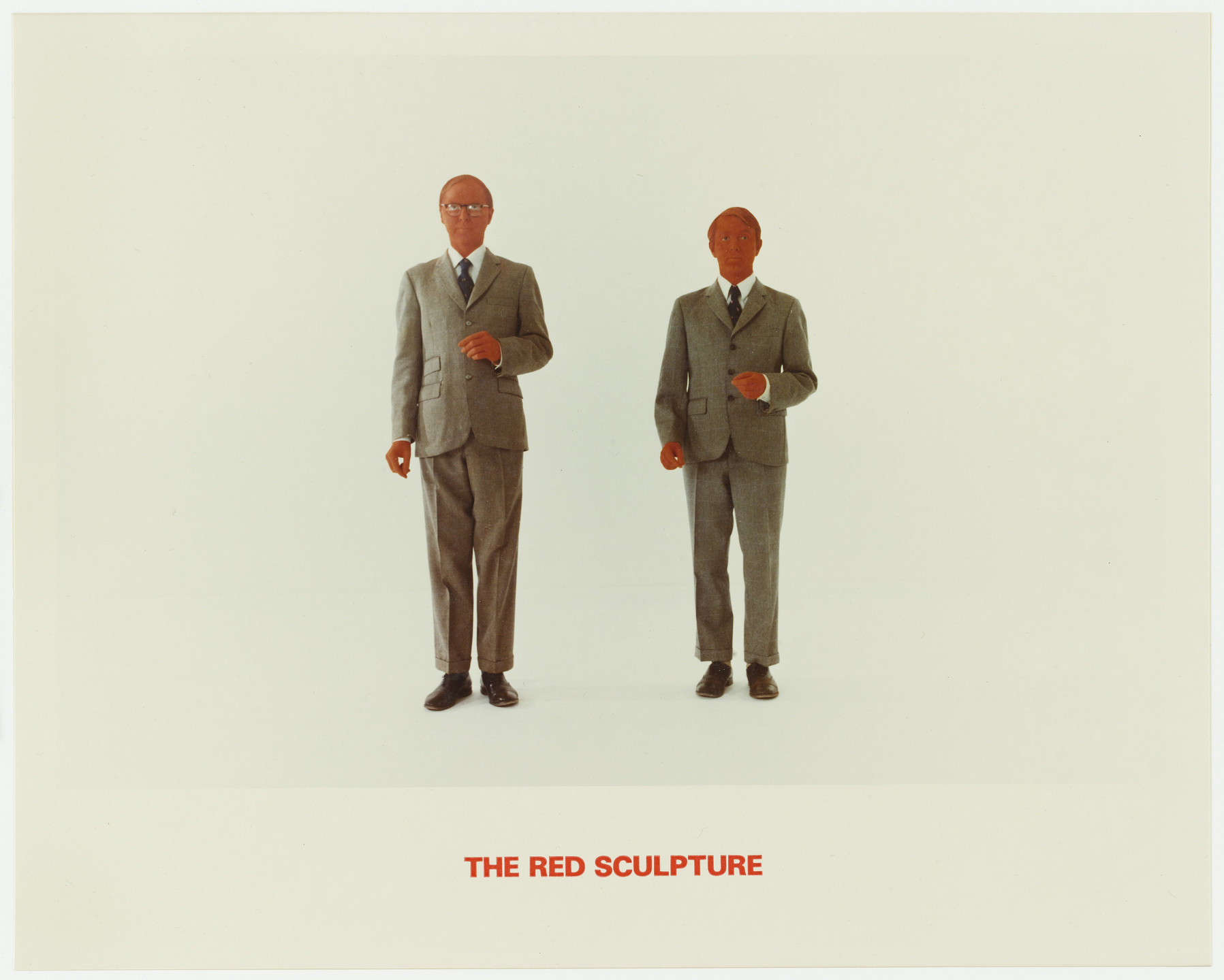 Gilbert &amp; George. The Red Sculpture. 1975