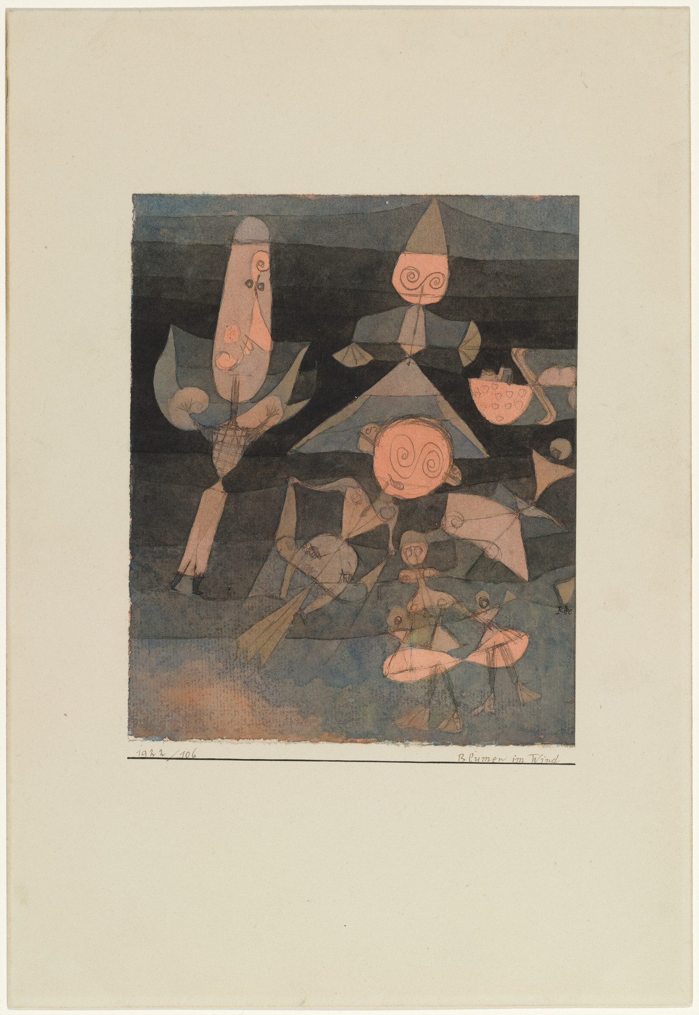 Paul Klee. Flowers in the Wind ( Blumen im Wind )
