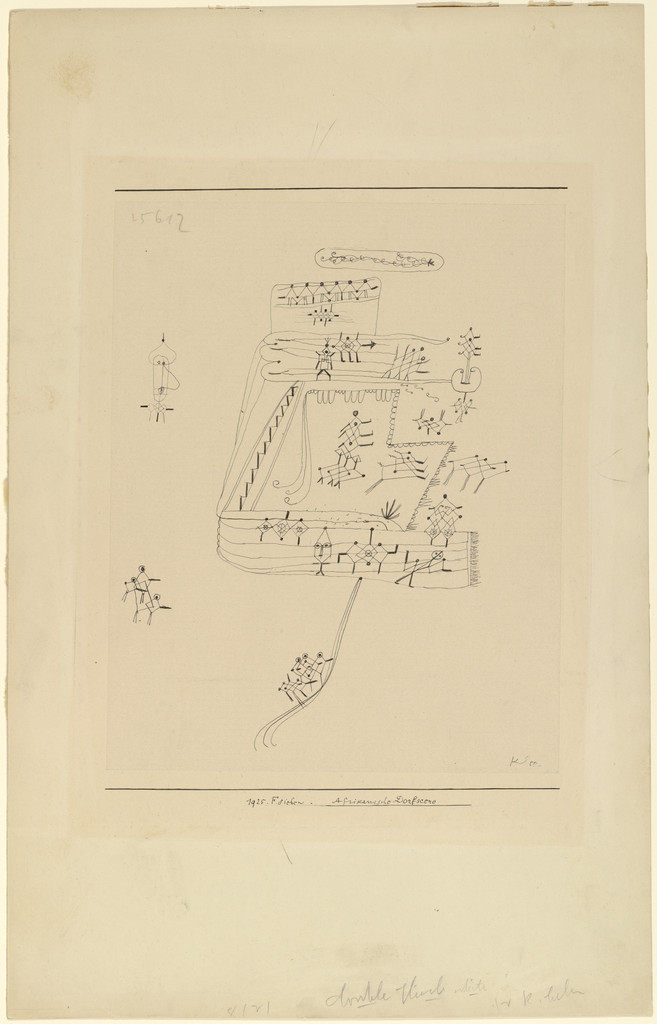 Scene of an African Village (Afrikanische Dorfscene)