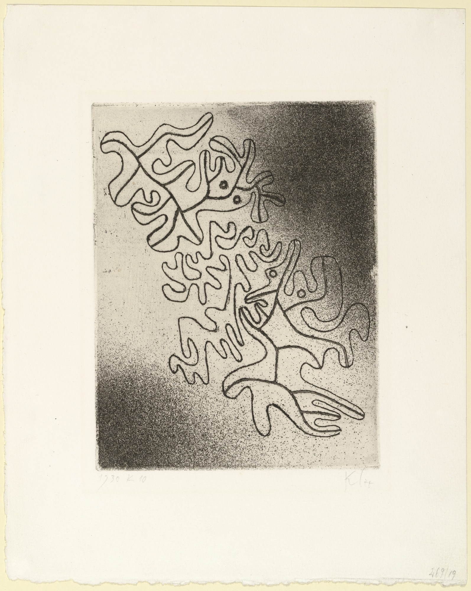 Paul Klee. Never Ending (Nicht endend) from the deluxe edition of the book Paul Klee by Will Grohmann
