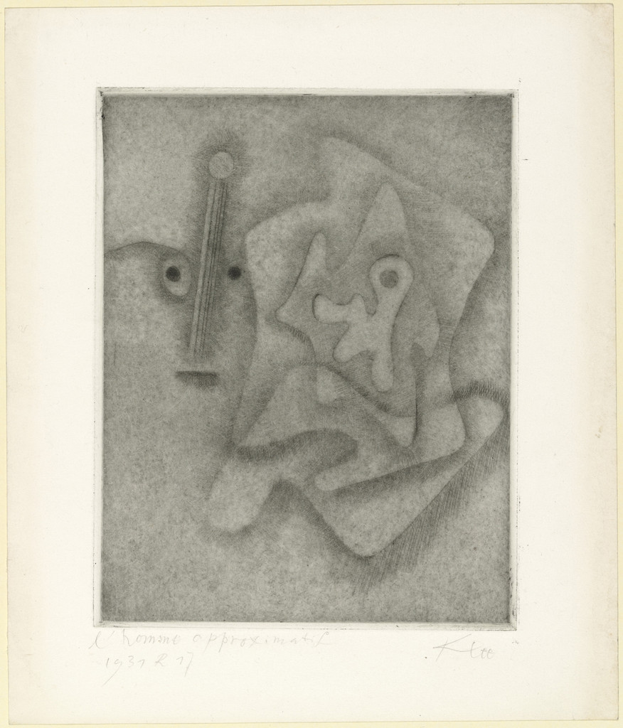 The Approximate Man (L'Homme approximatif) from the deluxe edition of the book L'Homme approximatif by Tristan Tzara by Paul Klee