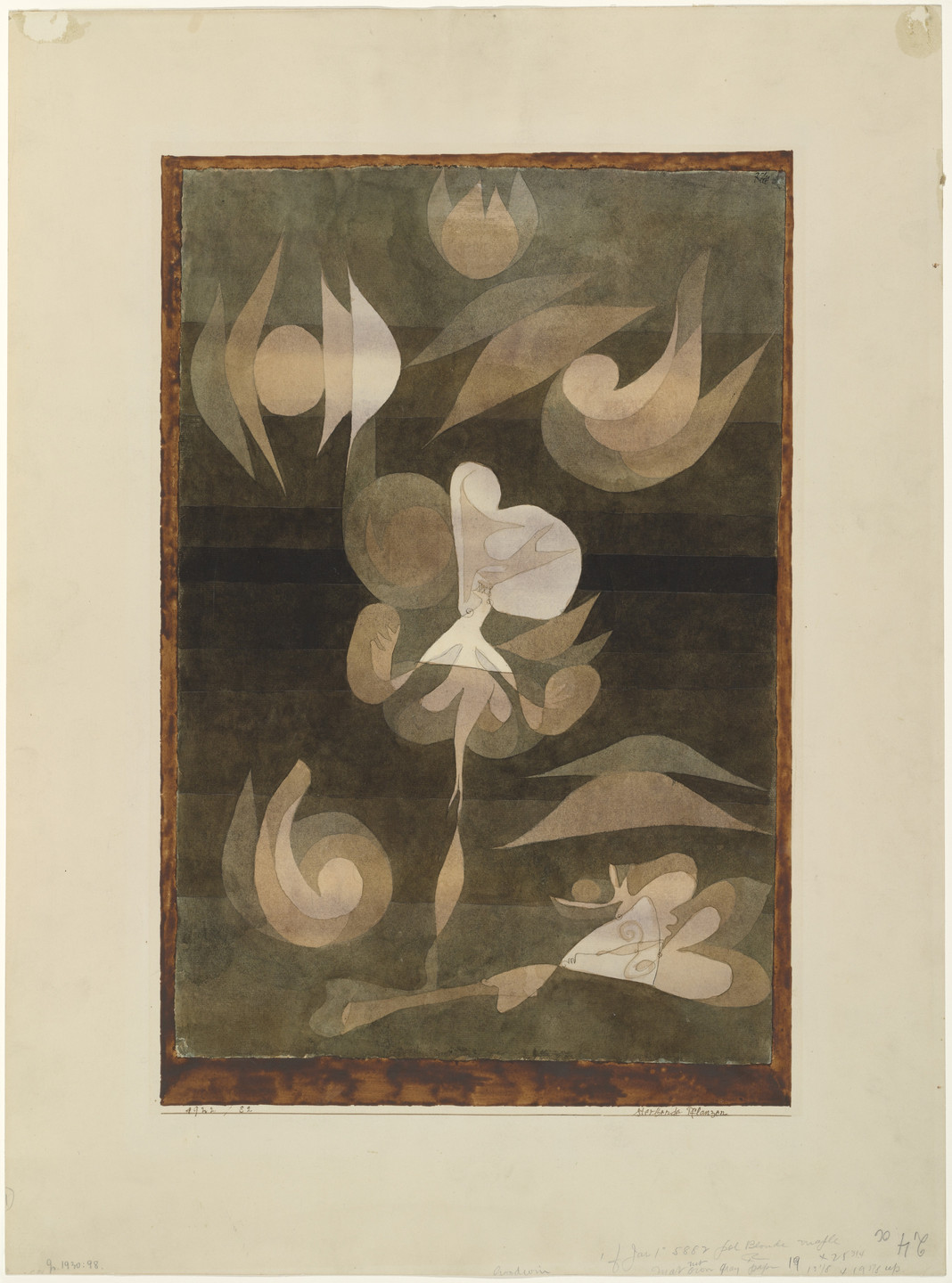 Paul Klee. Dying Plants (Sterbende Pflanzen). 1922