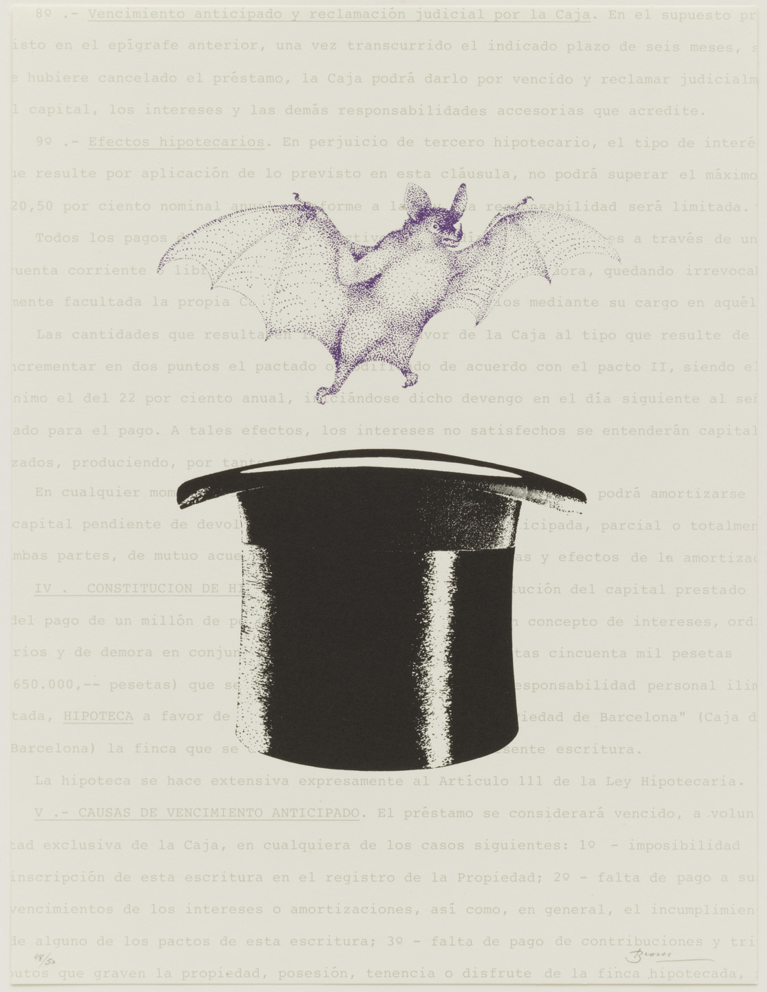 Joan Brossa. Vampir (Vampire) from an untitled series. 1989