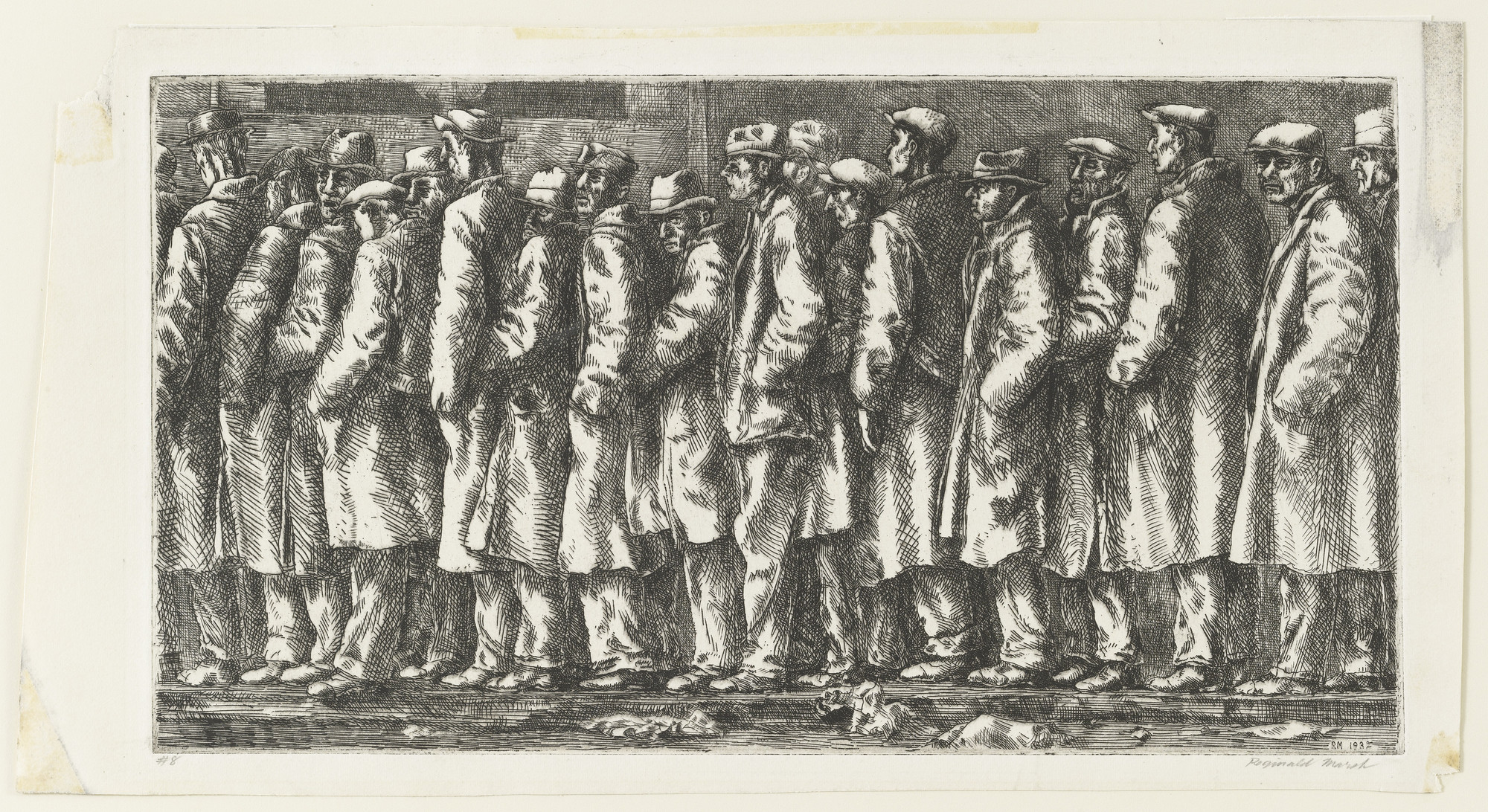 Reginald Marsh. Breadline-No One Has Starved. 1932