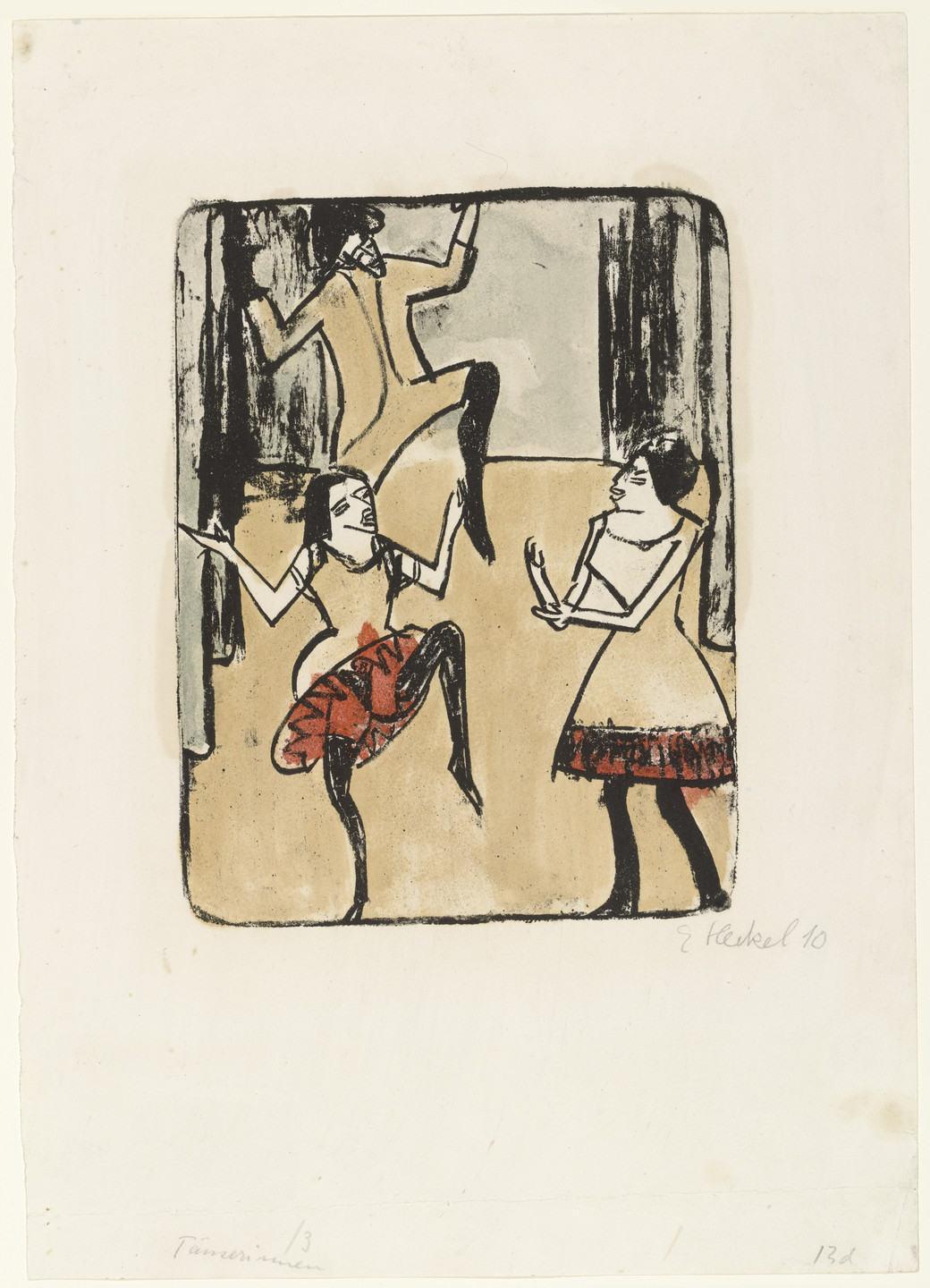Erich Heckel. Dancers (Tänzerinnen). 1911, dated 1910