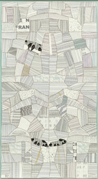 Frances Stark. Untitled (Quilt with Birds and Boxes). (2004)