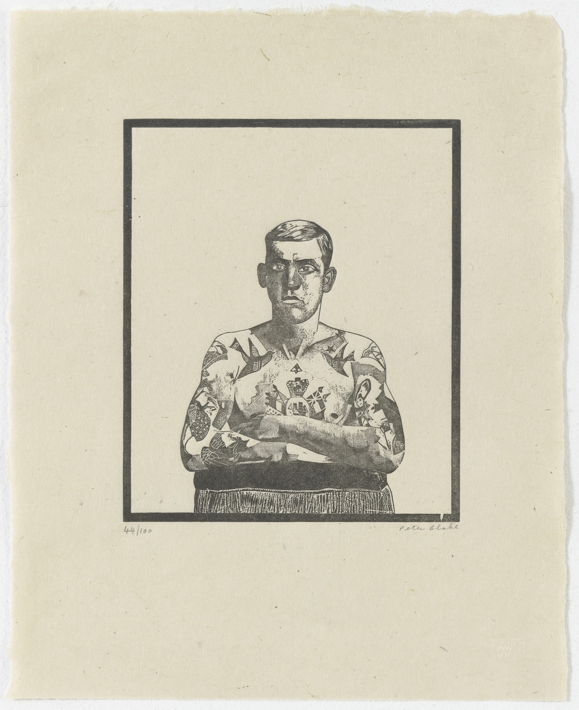 Peter Blake. Tattooed Man from Side Show. 1974-78