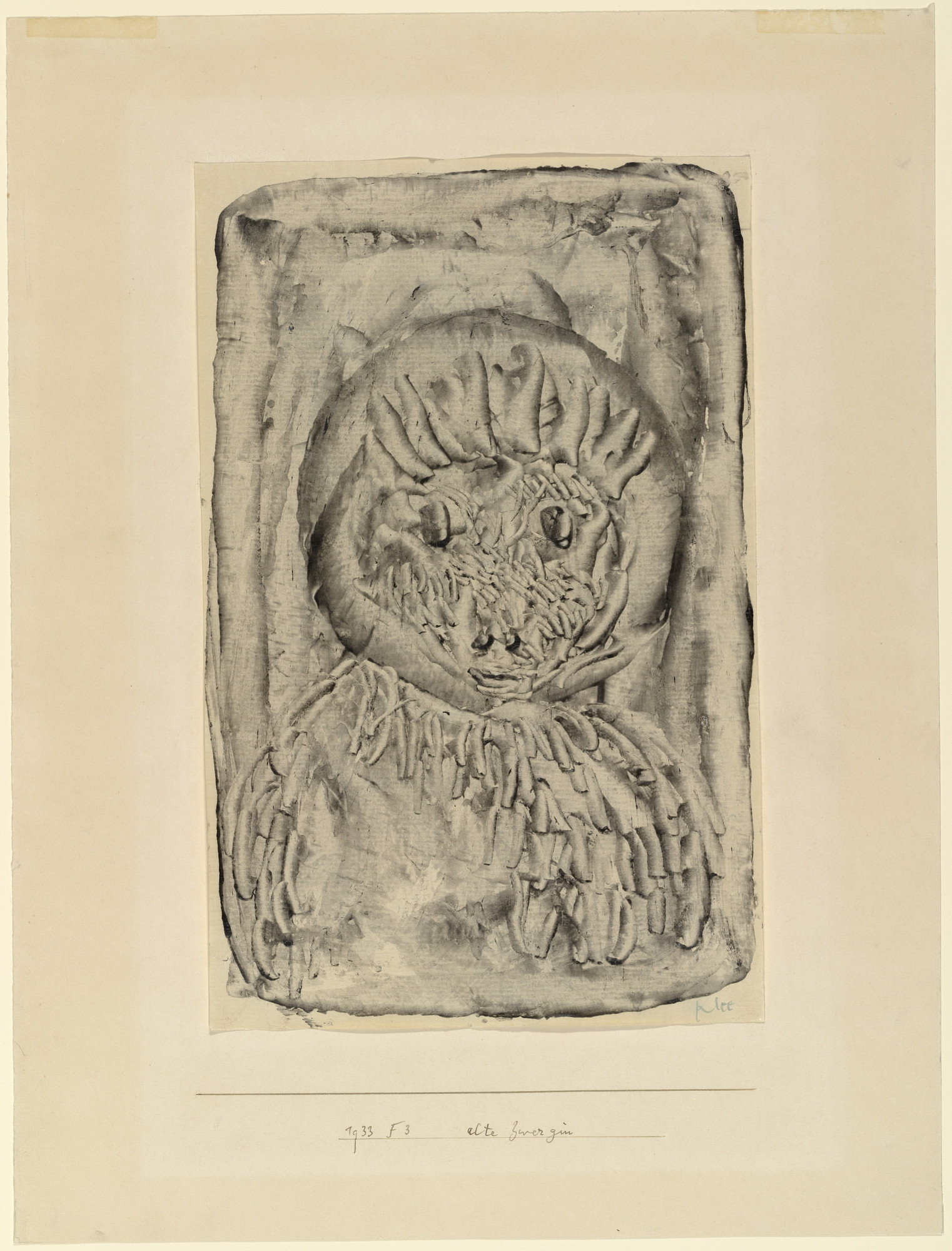 Paul Klee. Old Dwarf (Alte Zwergin). 1933 | MoMA