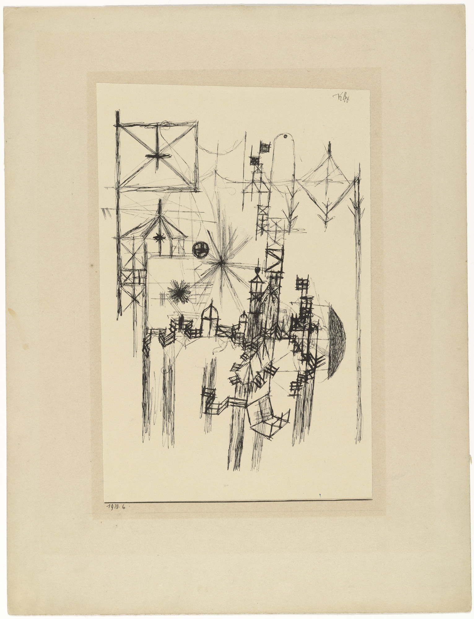 Paul Klee. With the Flag ( Mit der Fahne )