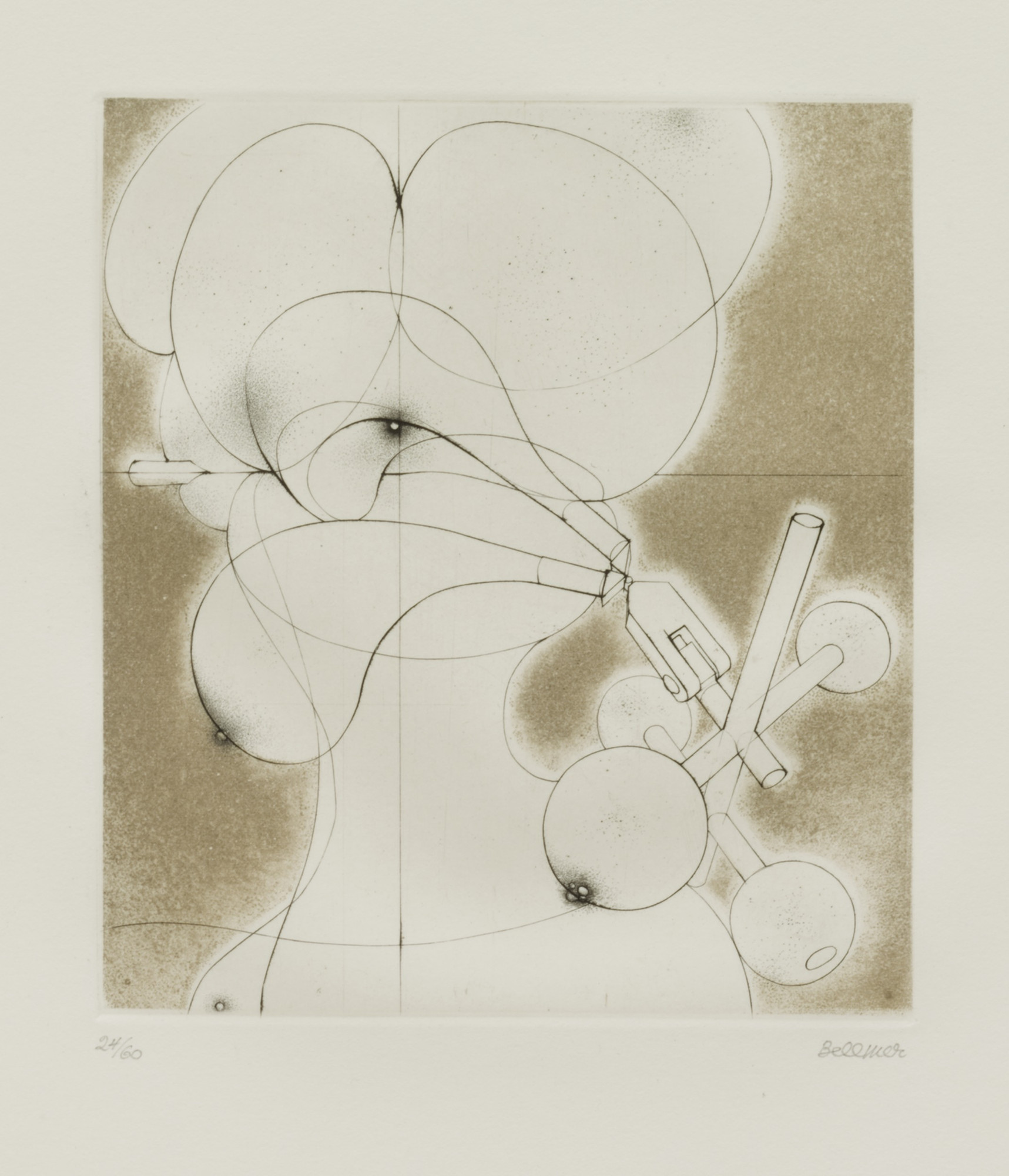 Hans Bellmer. Woman Machine-Gunner in a State of Grace ( Mitrailleuse en état de grâce )