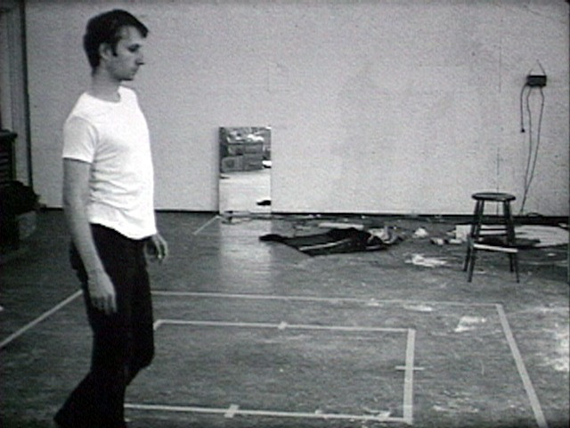 Bruce Nauman. Walking in an Exaggerated Manner Around the Perimeter of a Square. 1967-68