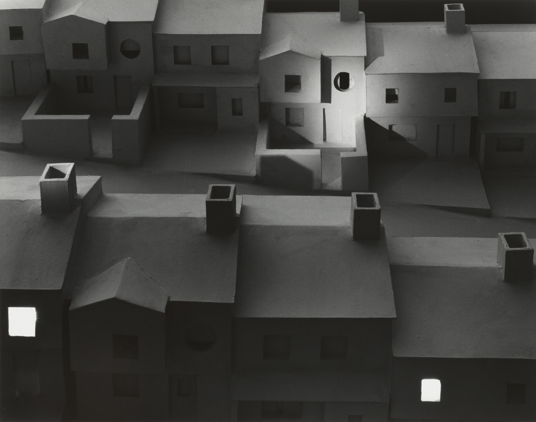 James Casebere. Subdivision with Spotlight. 1982