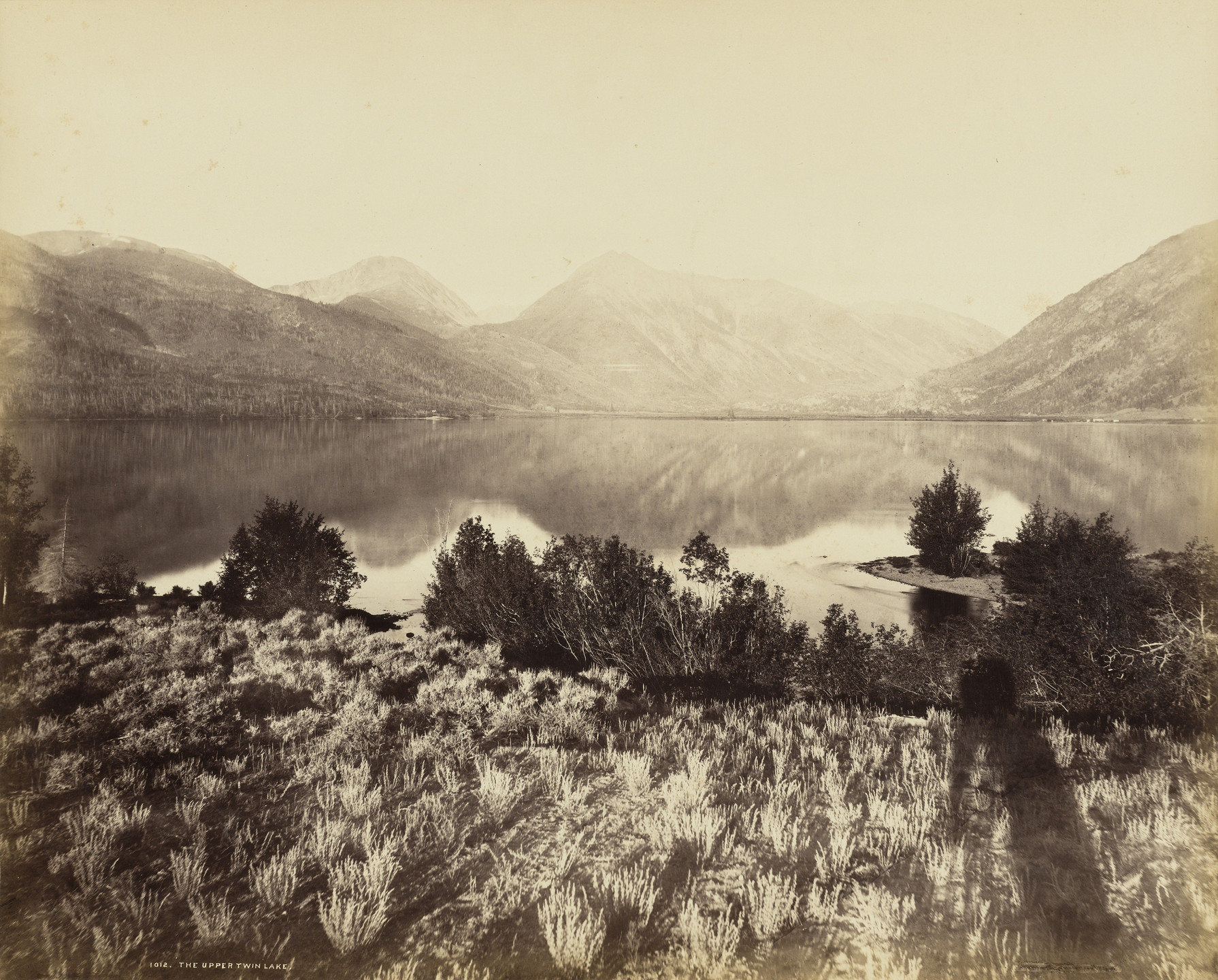 William Henry Jackson. Upper Twin Lake, Colorado. 1875