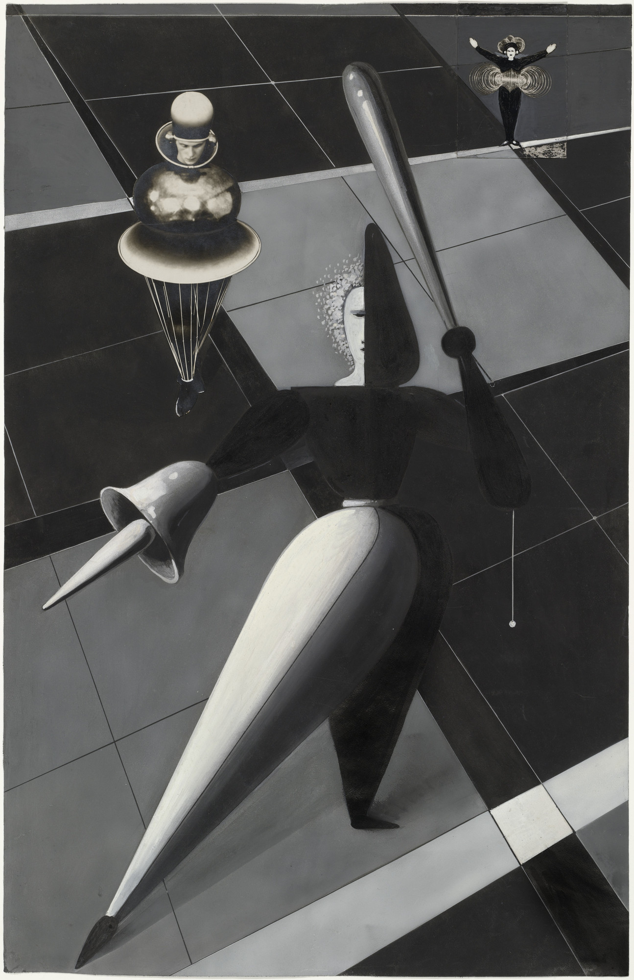 Oskar Schlemmer. Figurines in Space : Study for the Triadic Ballet