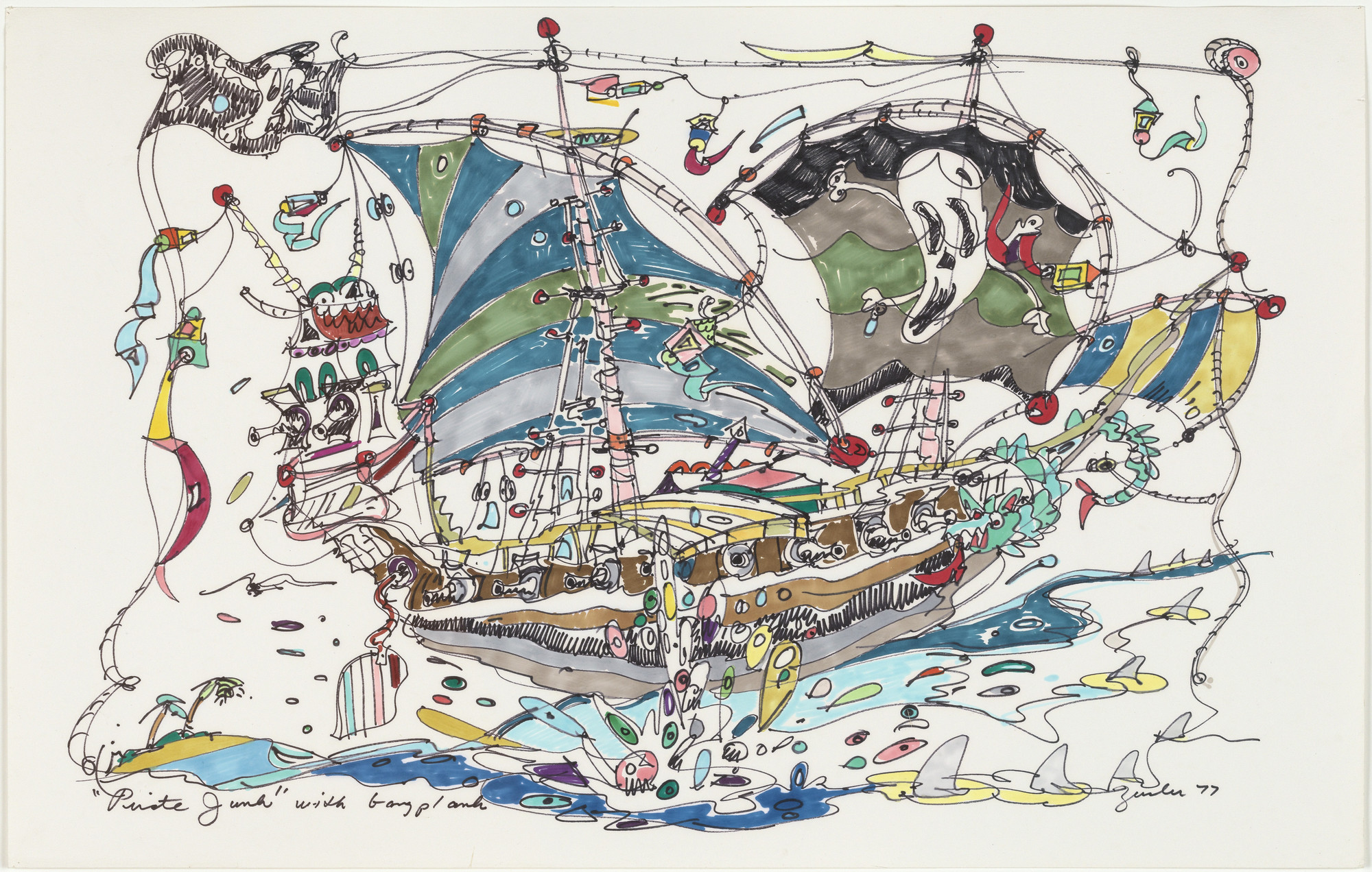 Joe Zucker. Pirate Junk with Gang Plank. 1977