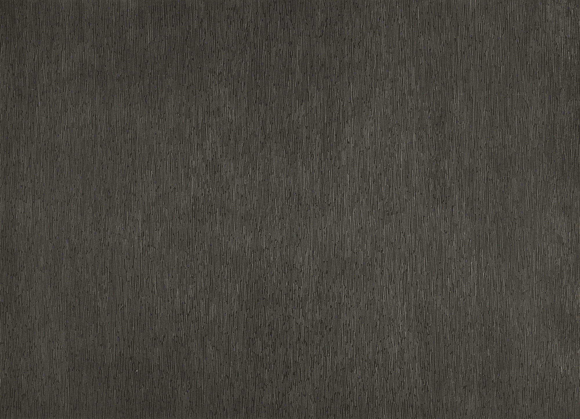Sol LeWitt. Black With White Lines, Vertical, Not Touching