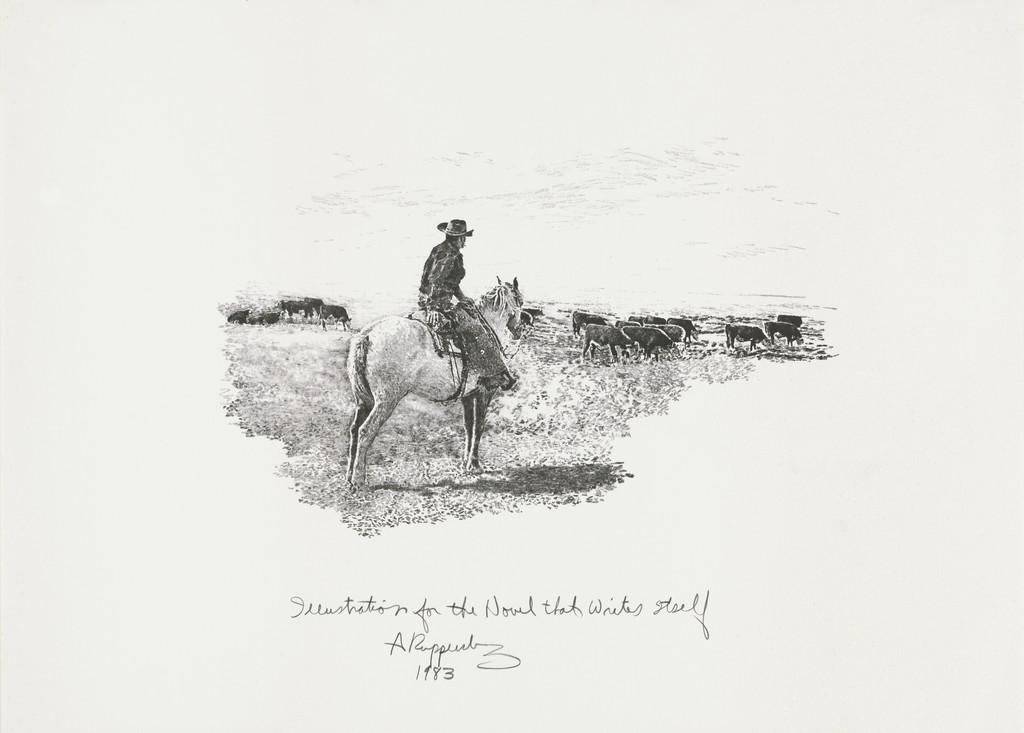 Illustration for the Novel that Writes Itself