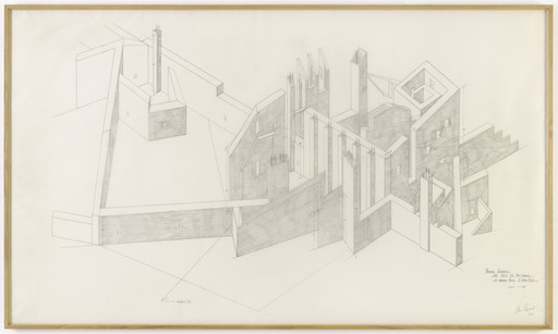Study for Project Entitled "The City of the Walls: A Narrow City: A Thin City"