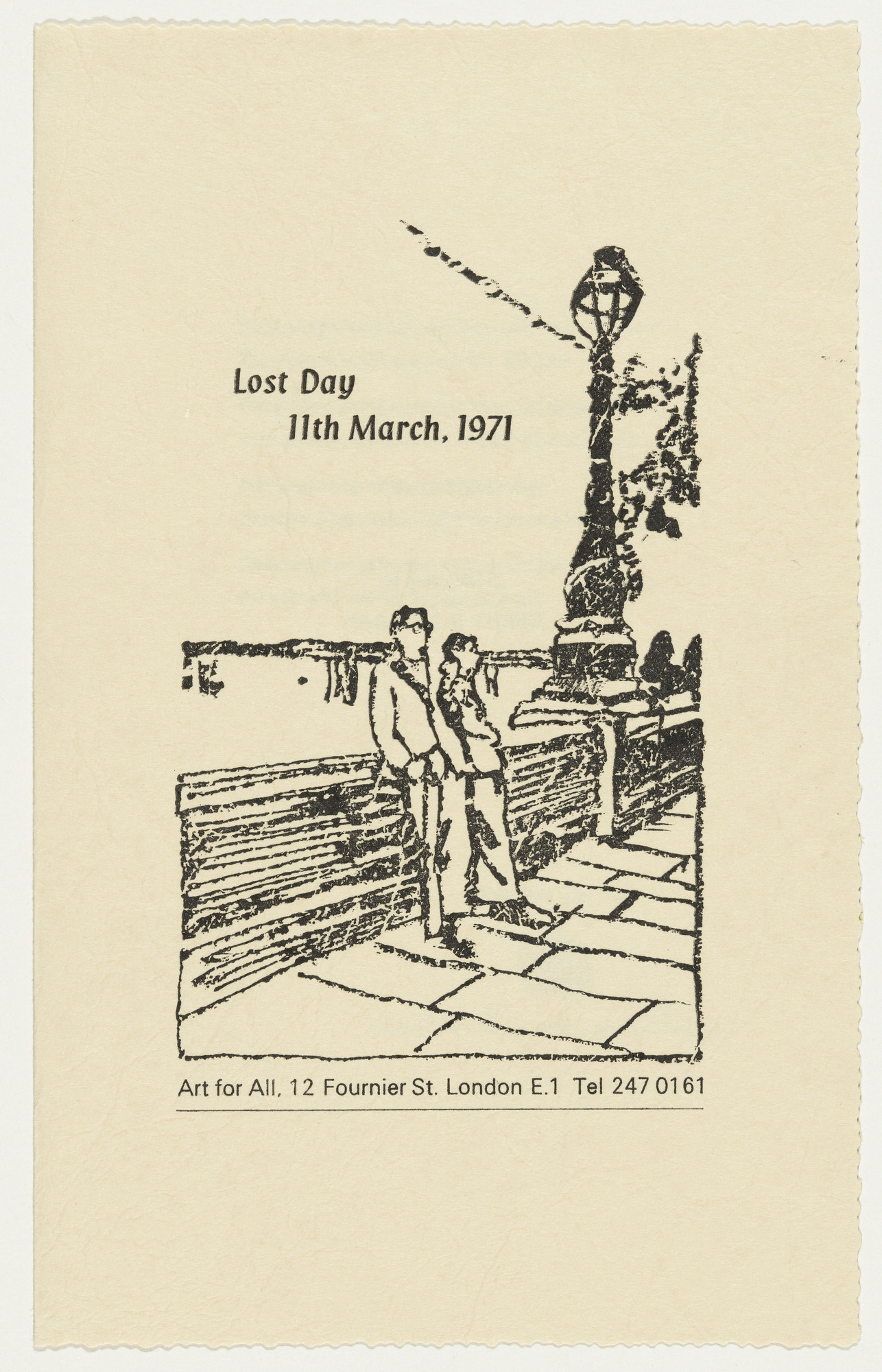 Gilbert & George, Gilbert Proesch, George Passmore. Lost Day from The Limericks