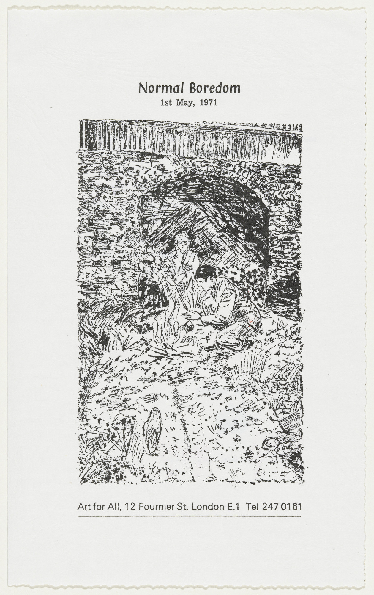 Gilbert & George, Gilbert Proesch, George Passmore. Normal Boredom from The Limericks