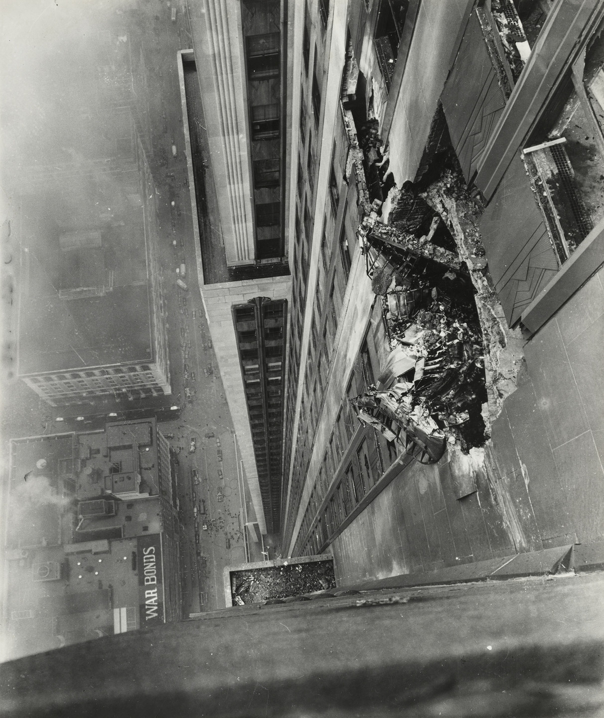 Ernie Sisto/The New York Times. Where Bomber Crashed into the Empire State Building. July 28, 1945