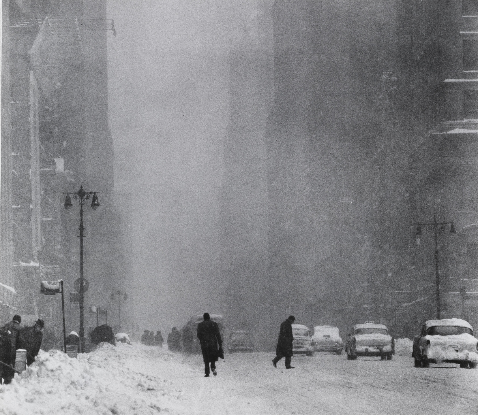 Andreas Feininger. Big Snow, 42nd Street. 1956