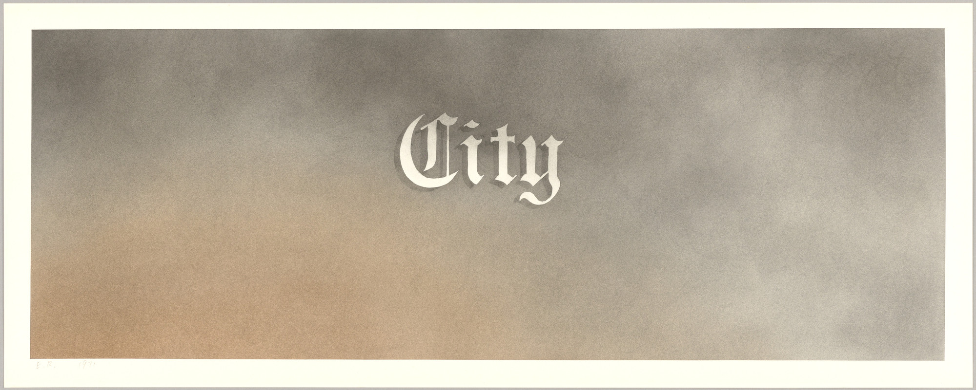 Edward Ruscha. City. 1971
