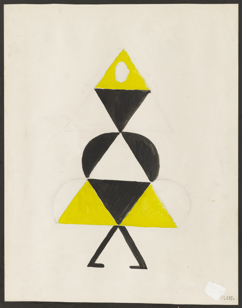 Yellow Dancer. Costume design for the play Le Coeur à Gaz