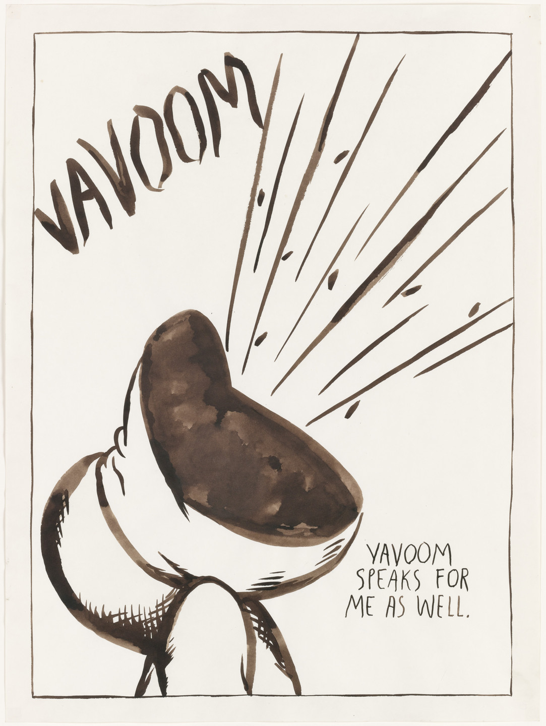 Raymond Pettibon. No Title (Vavoom Vavoom speaks...). 1987