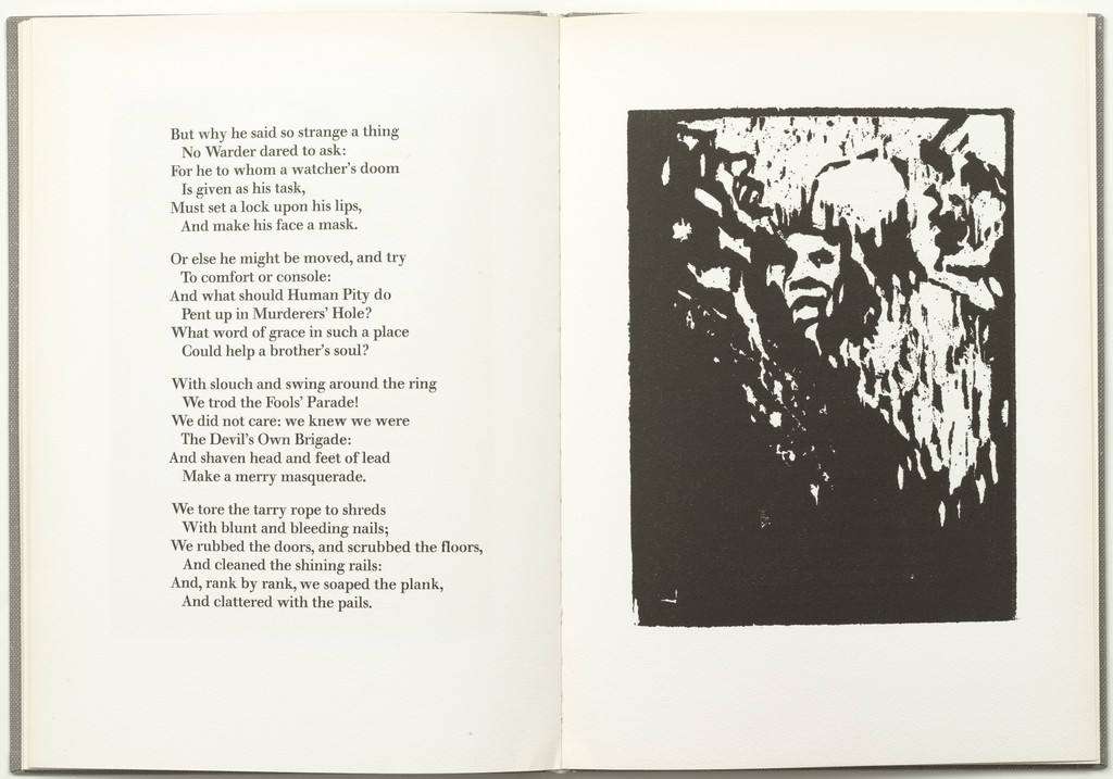 Plate (folio 12) from The Ballad of Reading Gaol, Erich Heckel, 1963 (original executed in 1907)