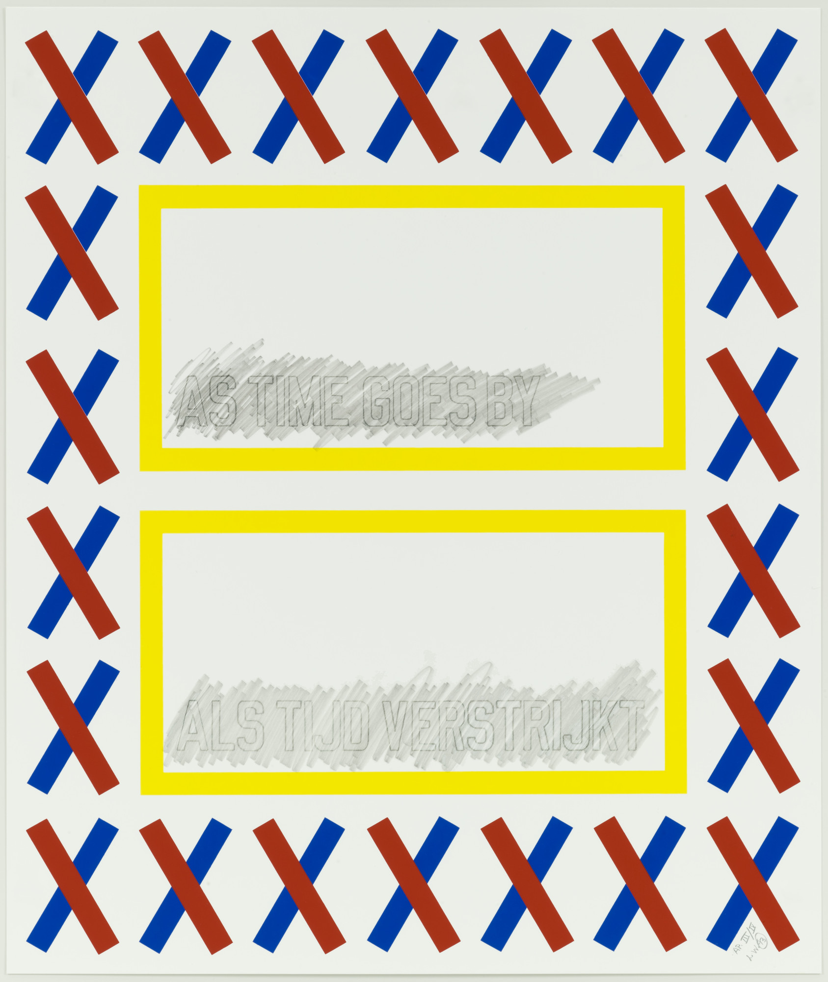 Lawrence Weiner. As Time Goes By