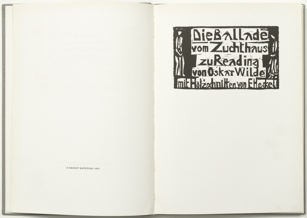 Title (folio 3) from The Ballad of Reading Gaol
