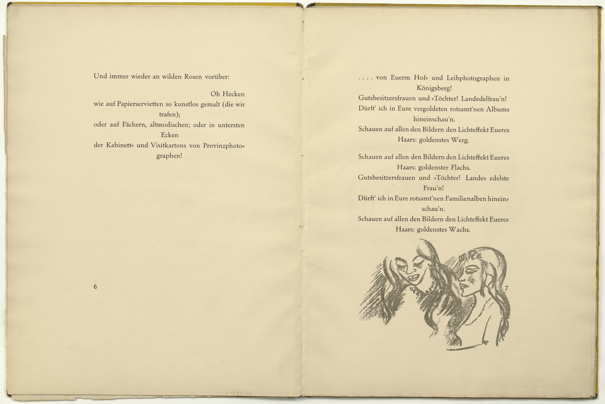 Max Pechstein. Untitled (in-text plate, page 7) from Die Samländische Ode (The Samland Ode). 1918 (executed 1917)