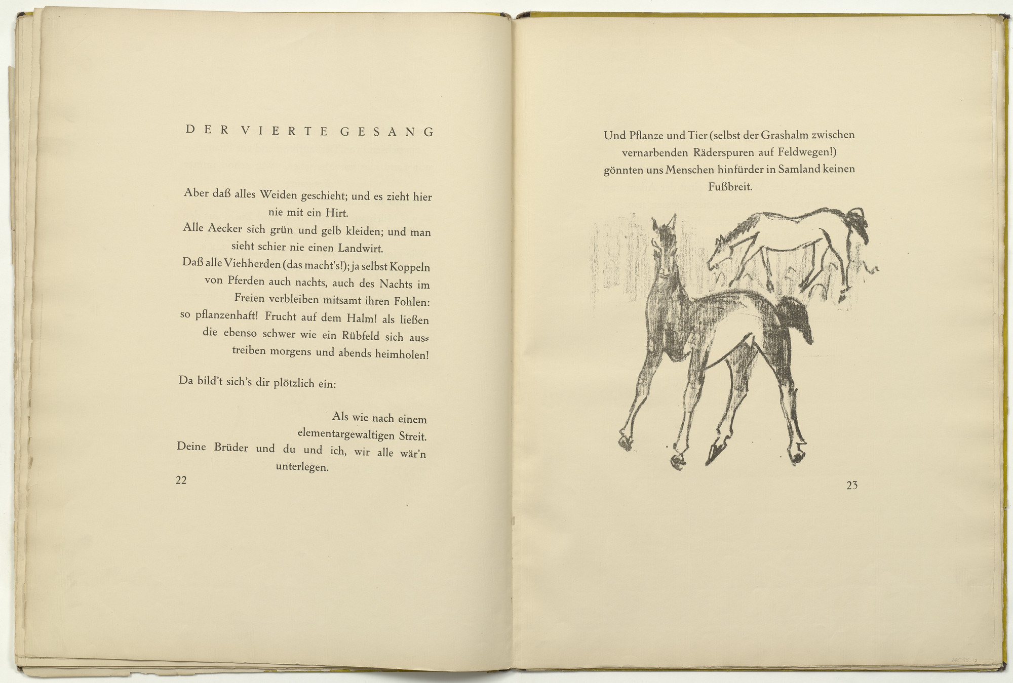 Max Pechstein. Untitled (in-text plate, page 23) from Die Samländische Ode (The Samland Ode). 1918 (executed 1917)