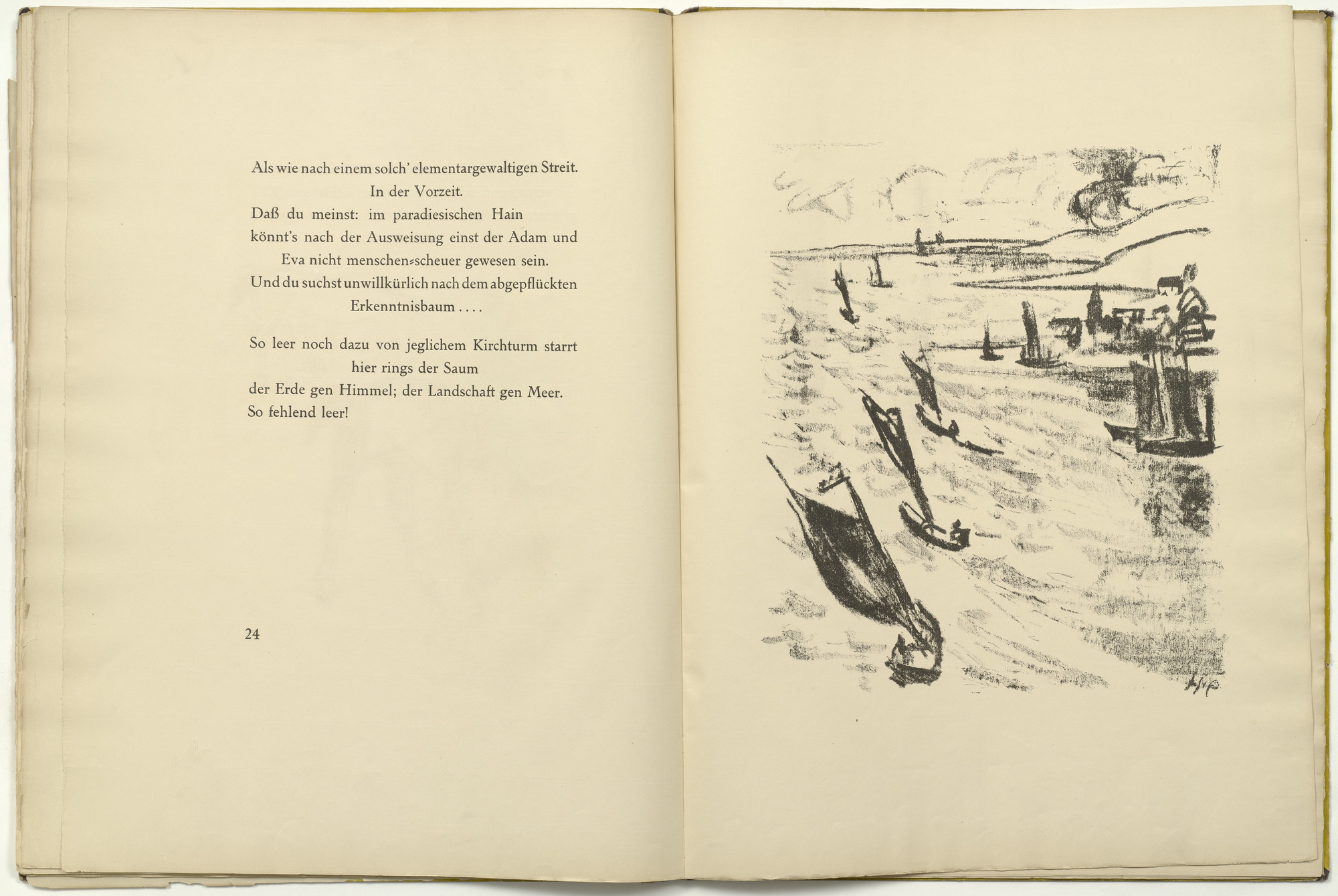 Max Pechstein. Untitled (plate, facing page 24) from Die Samländische Ode (The Samland Ode). 1918 (executed 1917)