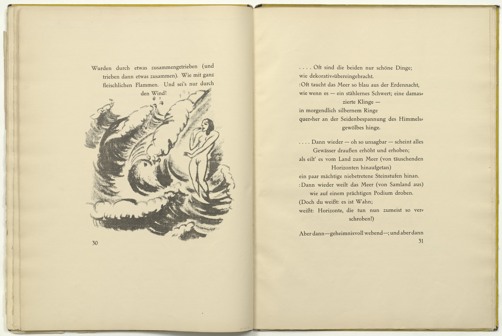 Max Pechstein. Untitled (in-text plate, page 30) from Die Samländische Ode (The Samland Ode). 1918 (executed 1917)
