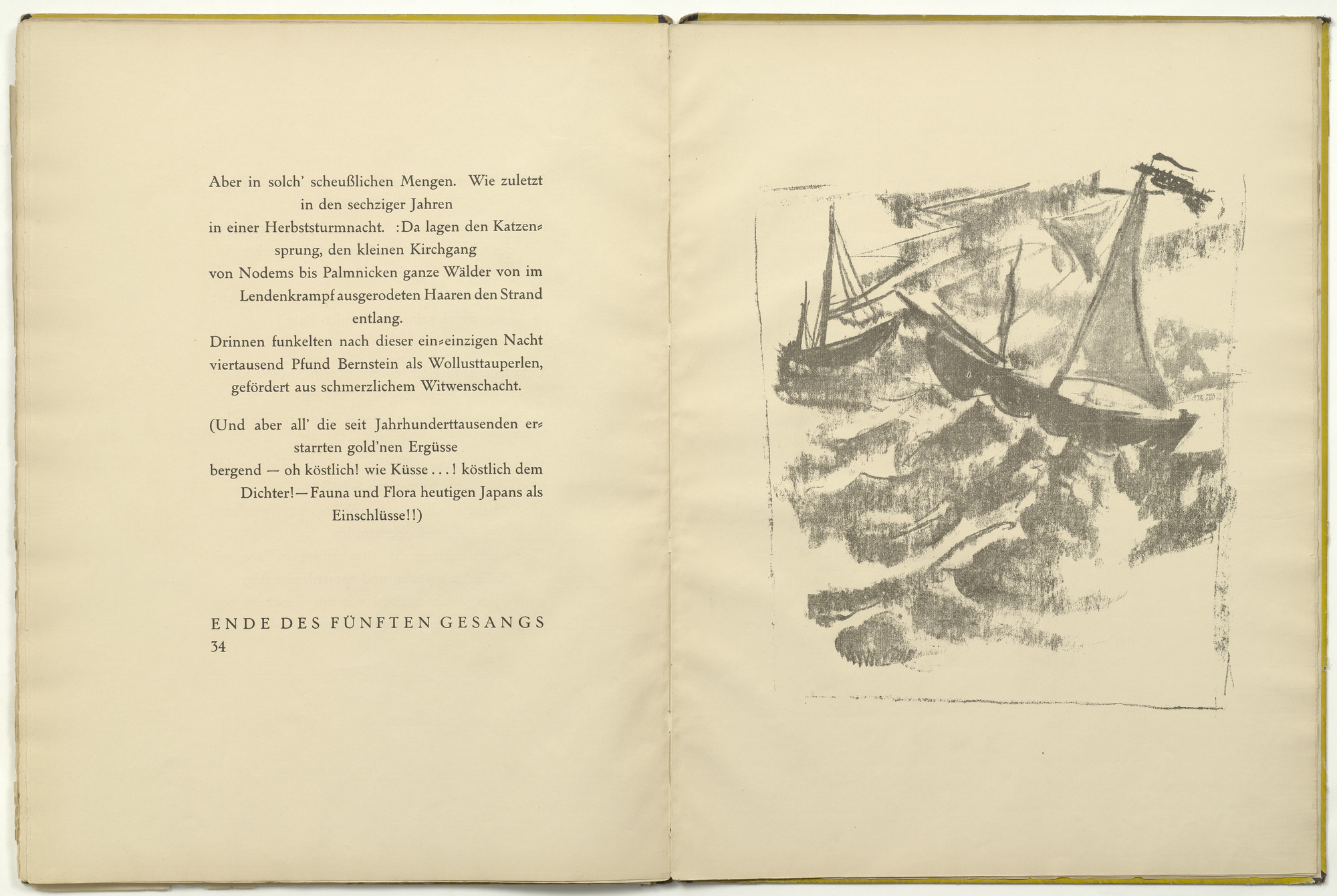 Max Pechstein. Untitled (plate, facing page 34) from Die Samländische Ode. 1918 (executed 1917)