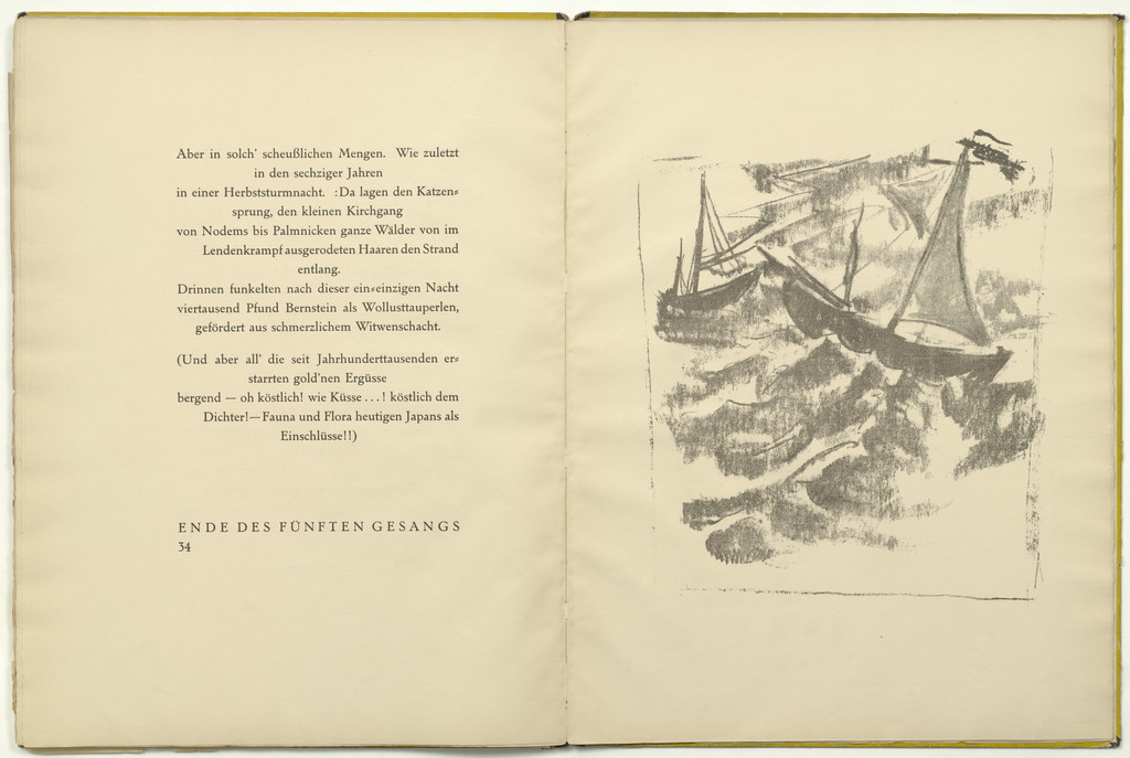 Untitled (plate, facing page 34) from Die Samländische Ode