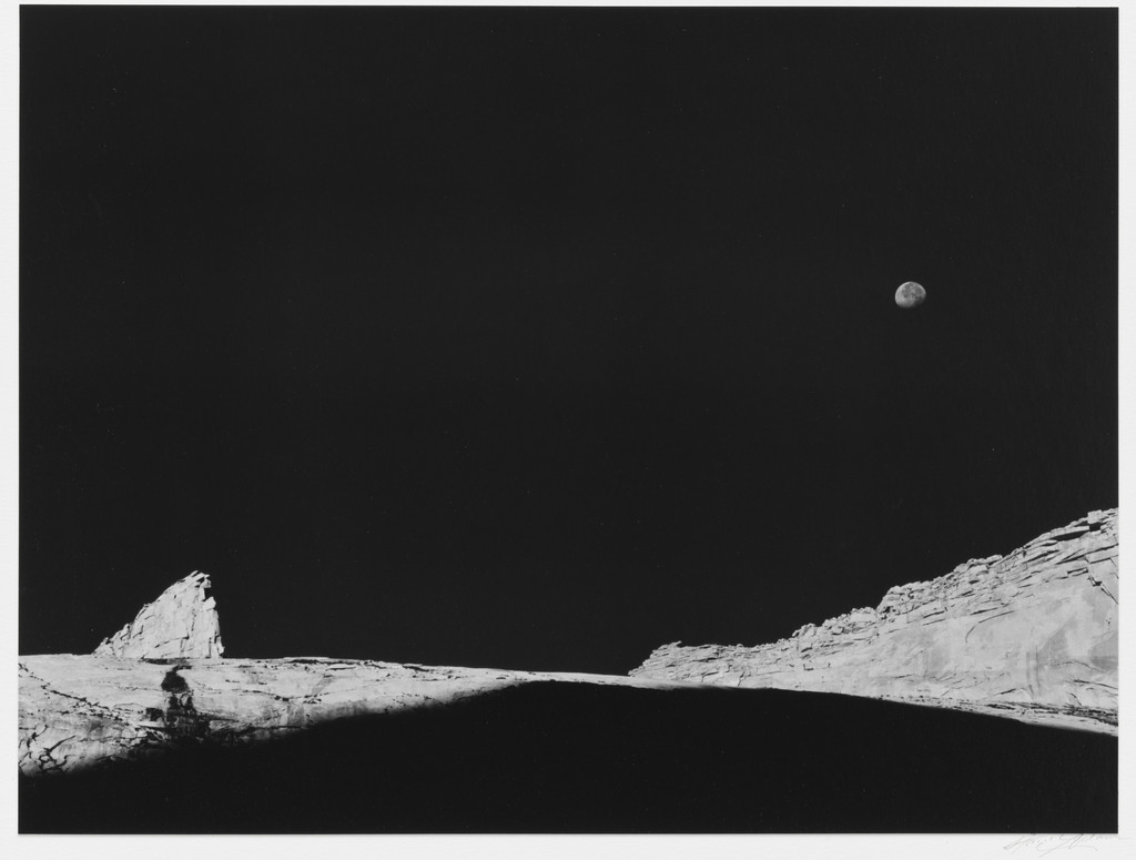 High Country Crags and Moon, Sunrise, Kings Canyon National Park, California