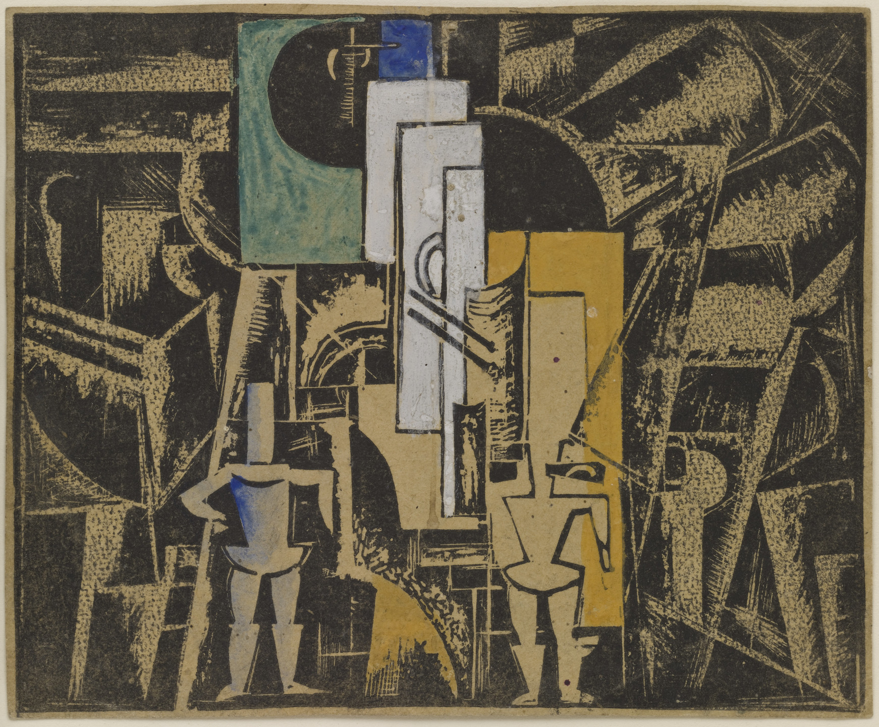 Vera Ermolaeva. Design for Victory over the Sun. 1920