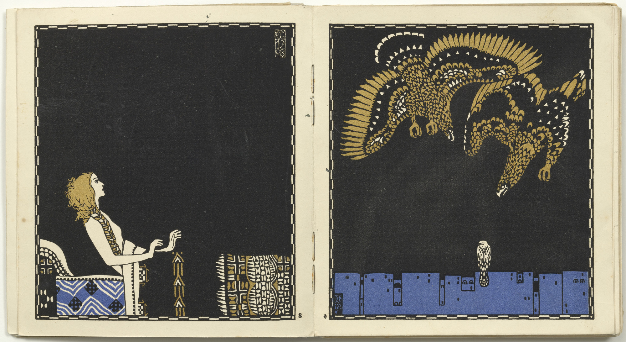 Carl Otto Czeschka. Untitled from Die Nibelungen (The Nibelungs). (1920)