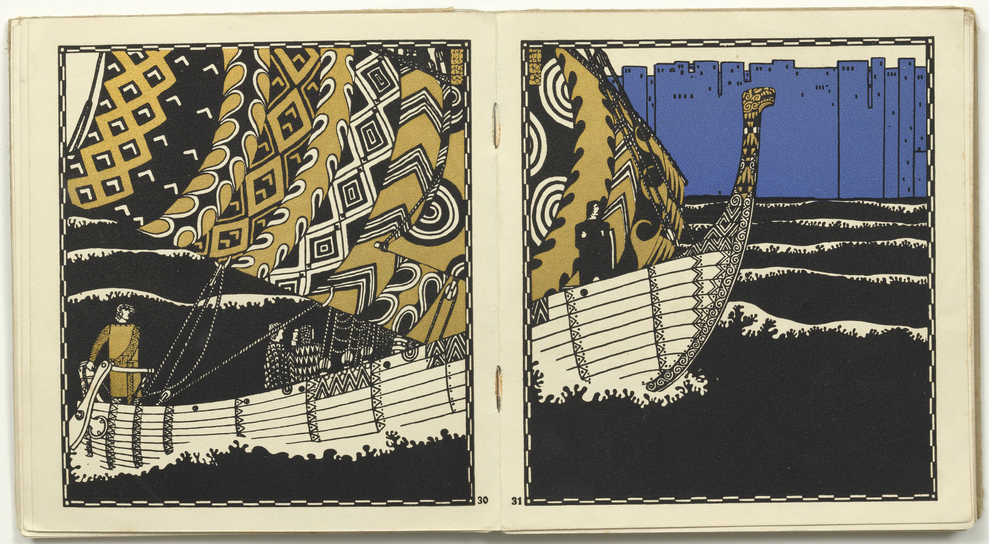 Carl Otto Czeschka. Untitled from Die Nibelungen (The Nibelungs). (1920)