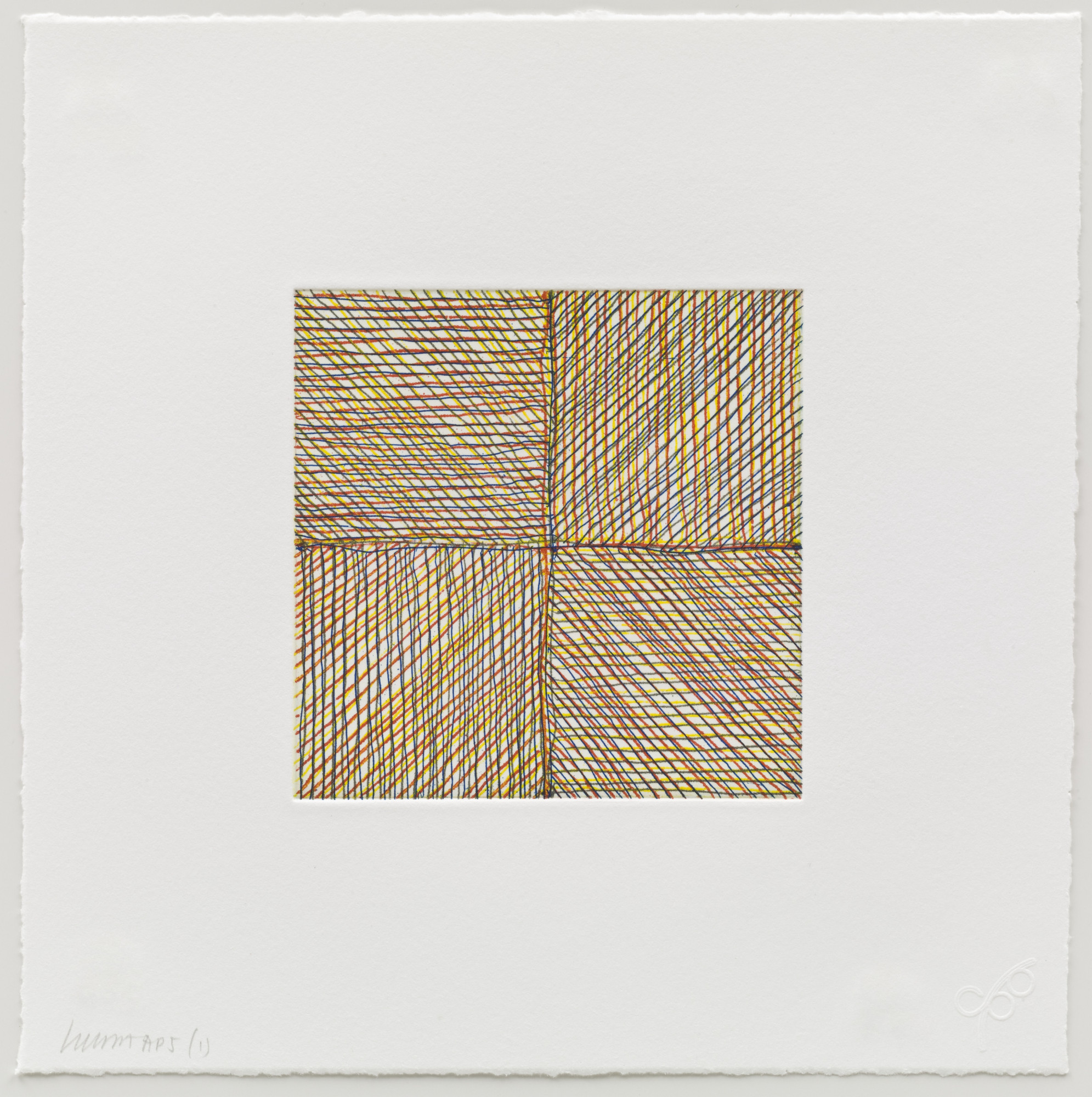 Sol LeWitt. (1) from Eight Small Etchings/Color