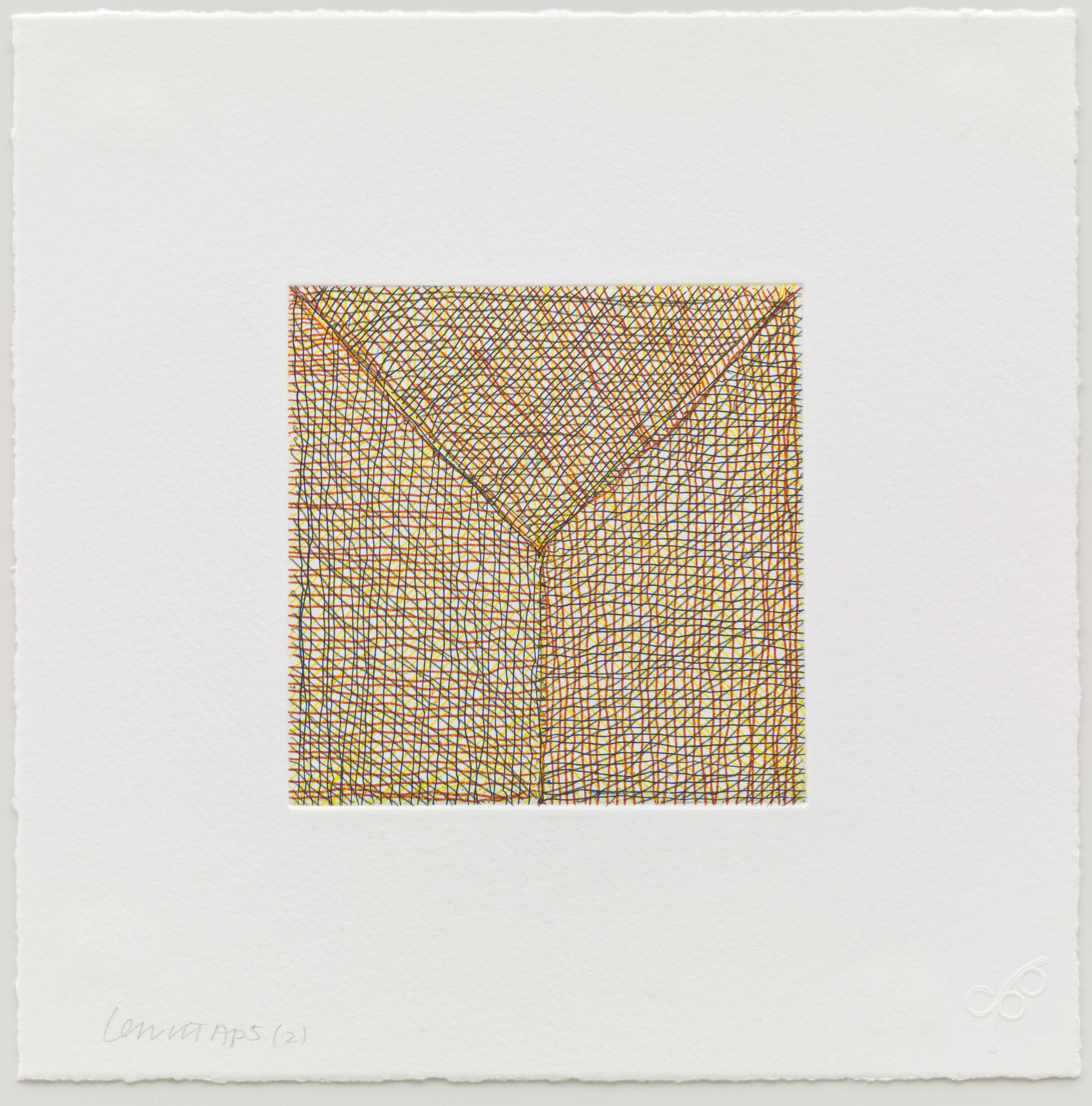Sol LeWitt. (2) from Eight Small Etchings/Color