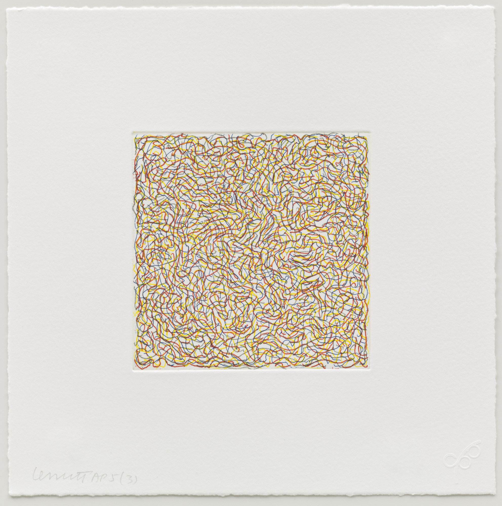 Sol LeWitt. (3) from Eight Small Etchings/Color