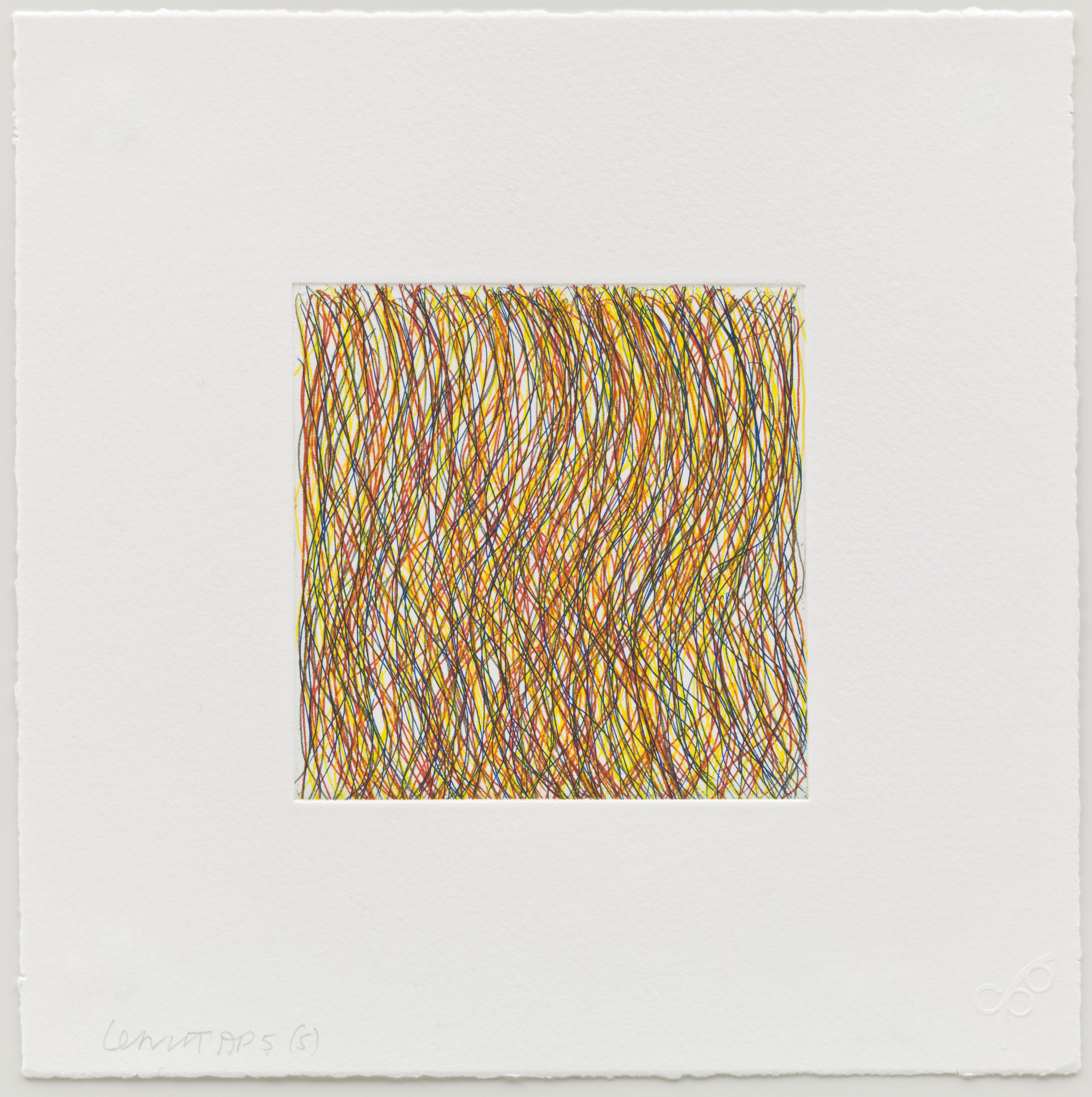 Sol LeWitt. (5) from Eight Small Etchings/Color
