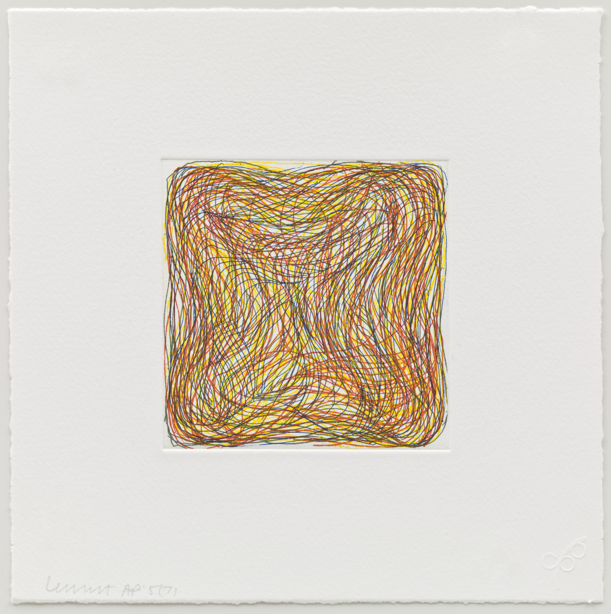 Sol LeWitt. (7) from Eight Small Etchings/Color